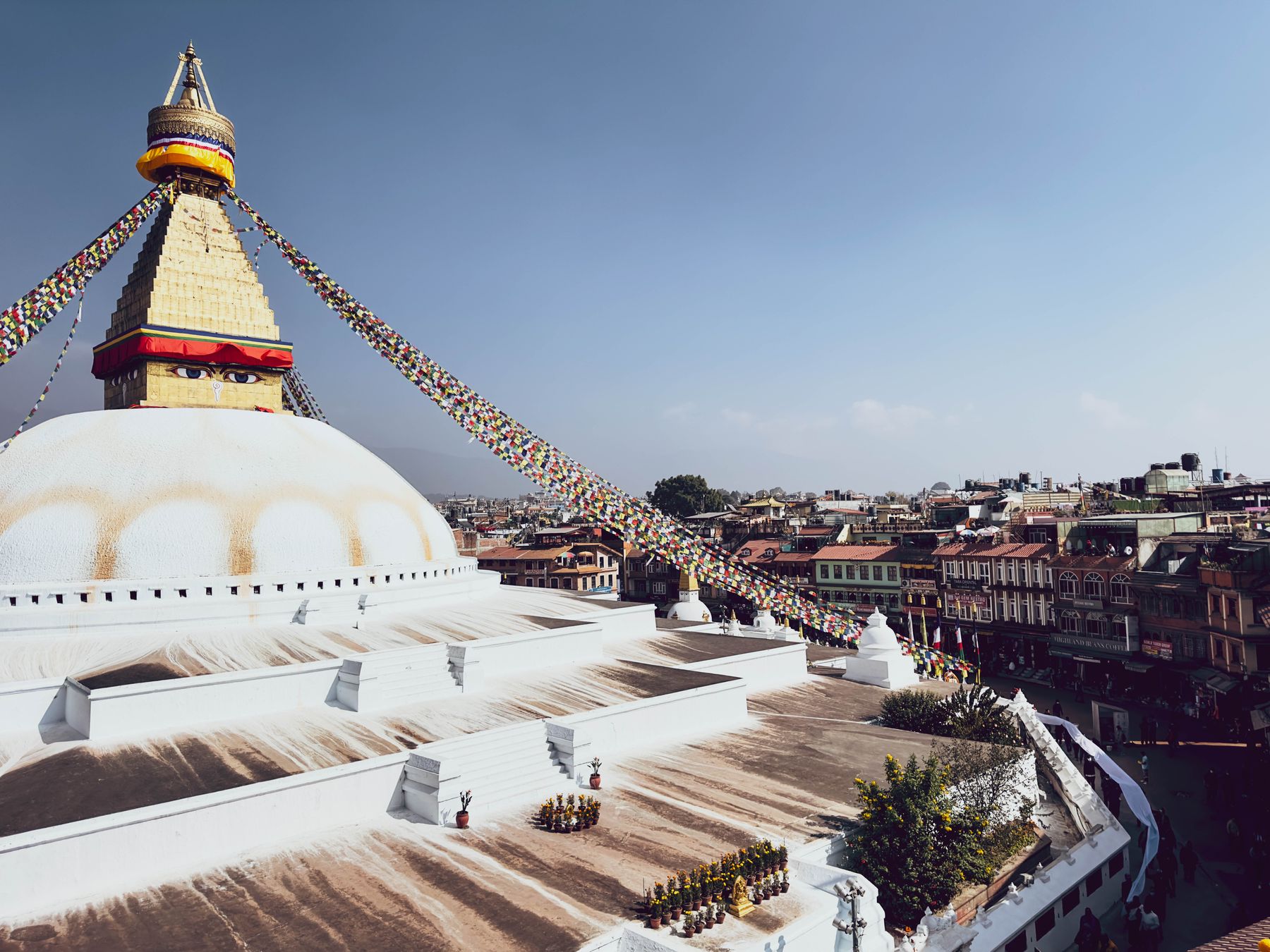 Huge Stupa and City View